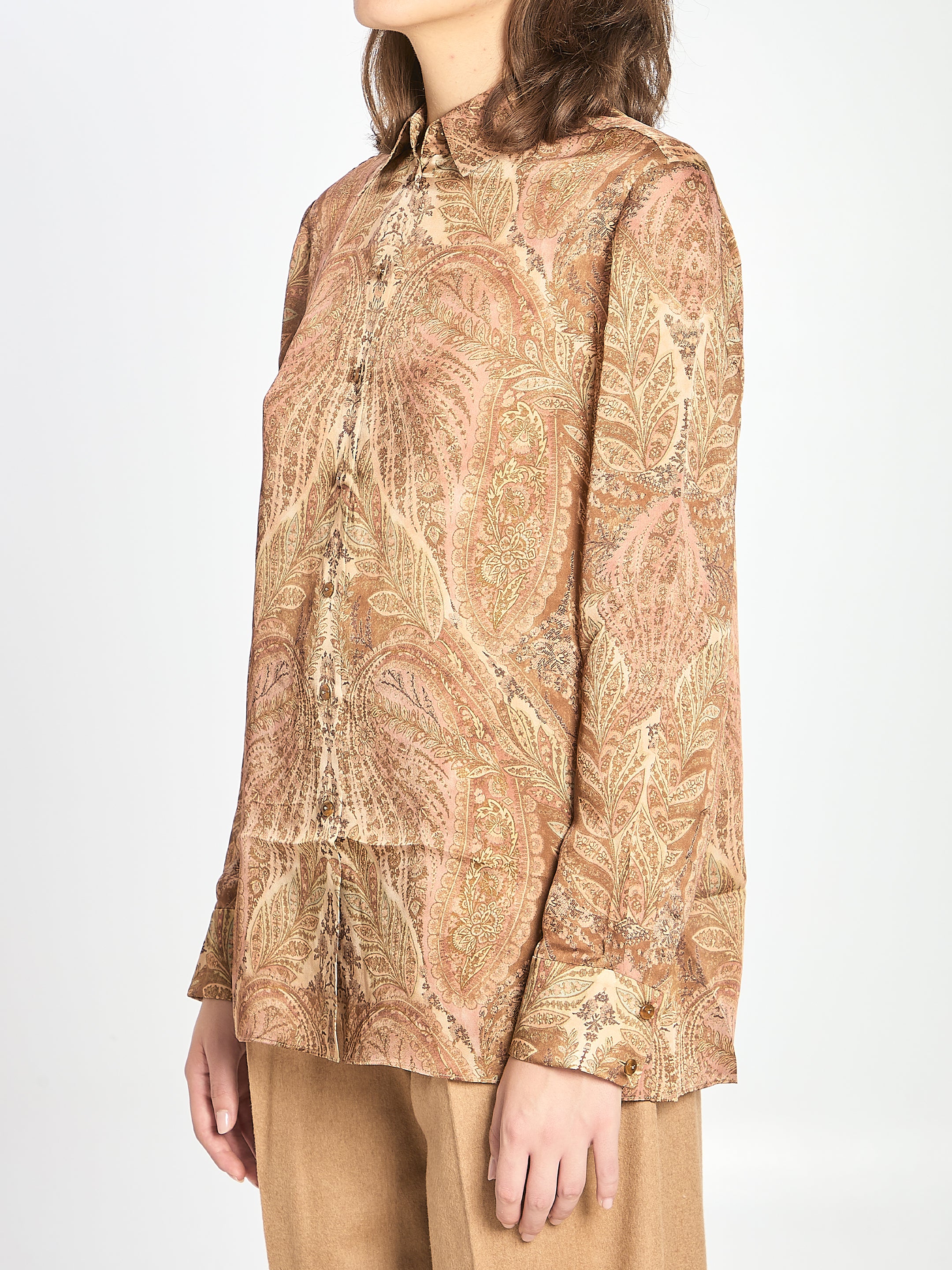 ZIMMERMANN Hypnotic Printed Silk Shirt