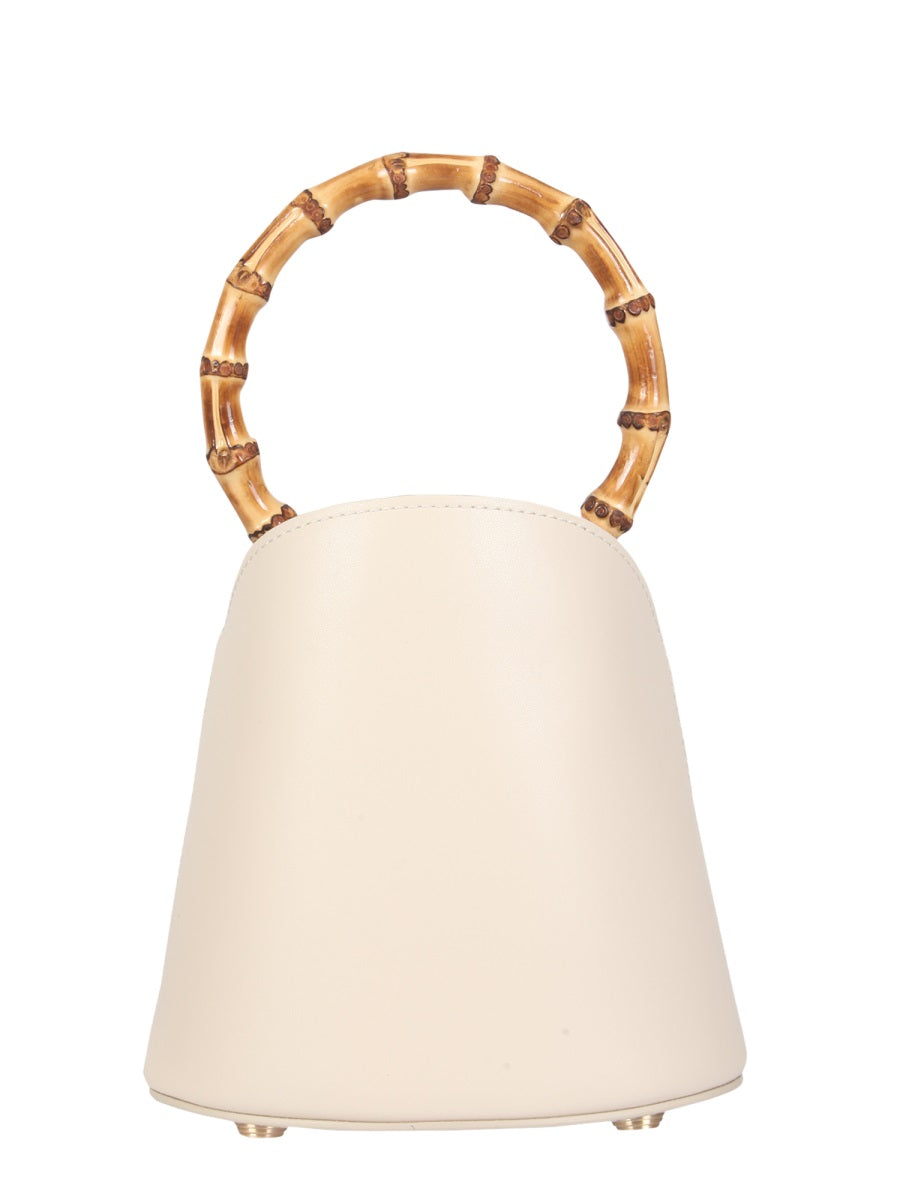 CULT GAIA Mini Shoulder Handbag with Bamboo Handle