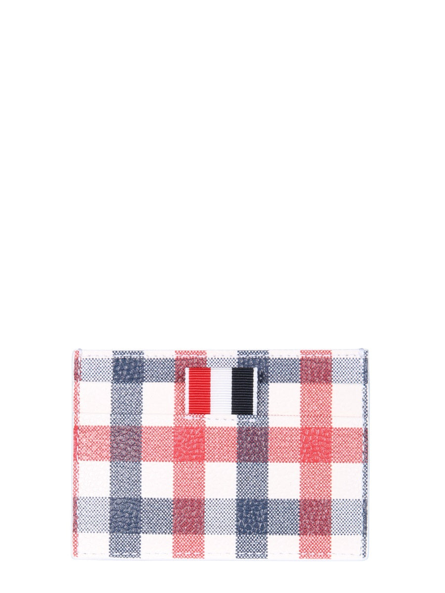 THOM BROWNE Iconic Striped Grosgrain Mini Card Holder