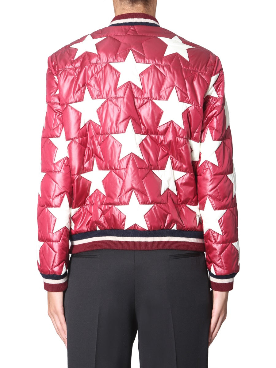 SAINT LAURENT Women's Varsity Jacket with Front Button Closure