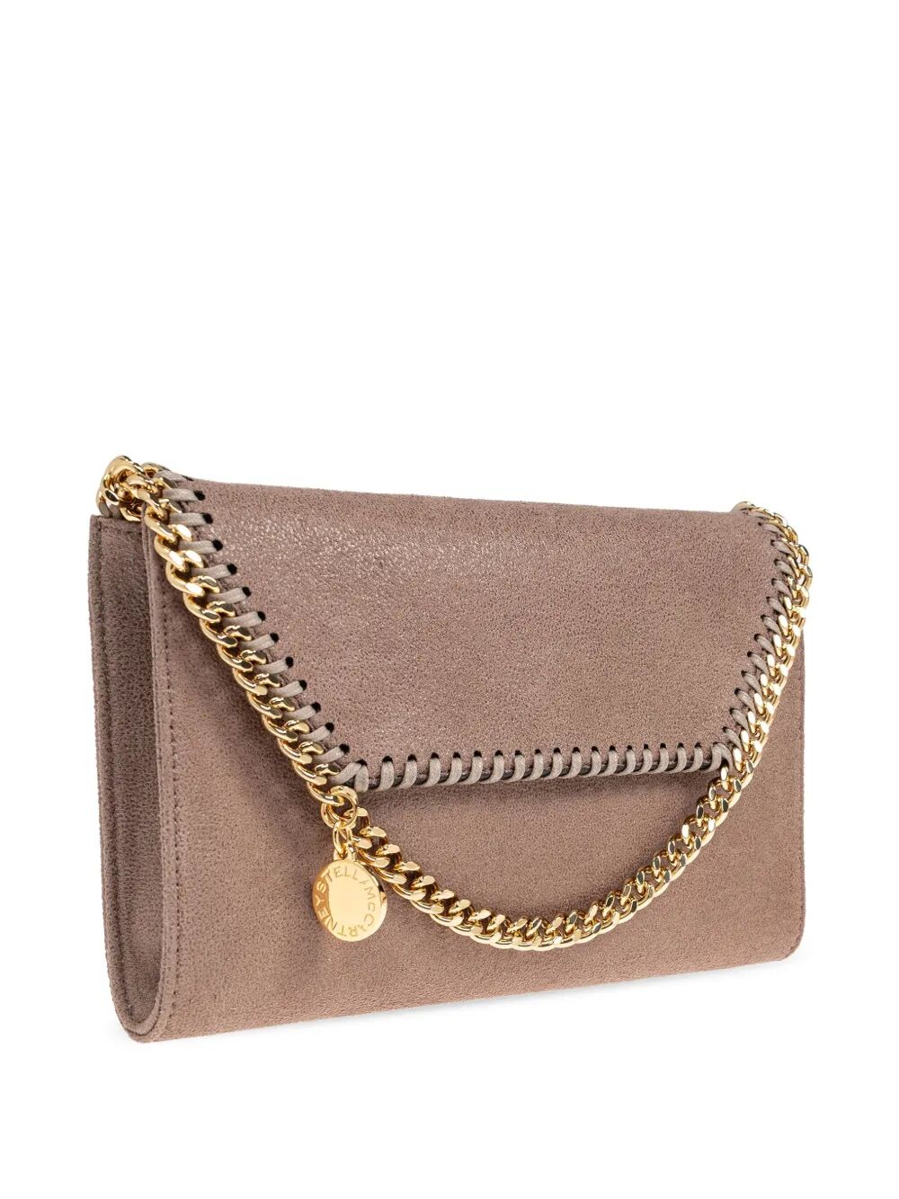 STELLA MCCARTNEY Mini Wallet on Chain with Foldover Top and Chain-Link Detailing