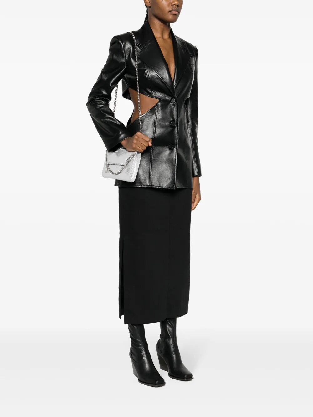 STELLA MCCARTNEY Mini Metallic-Finish Crossbody Handbag