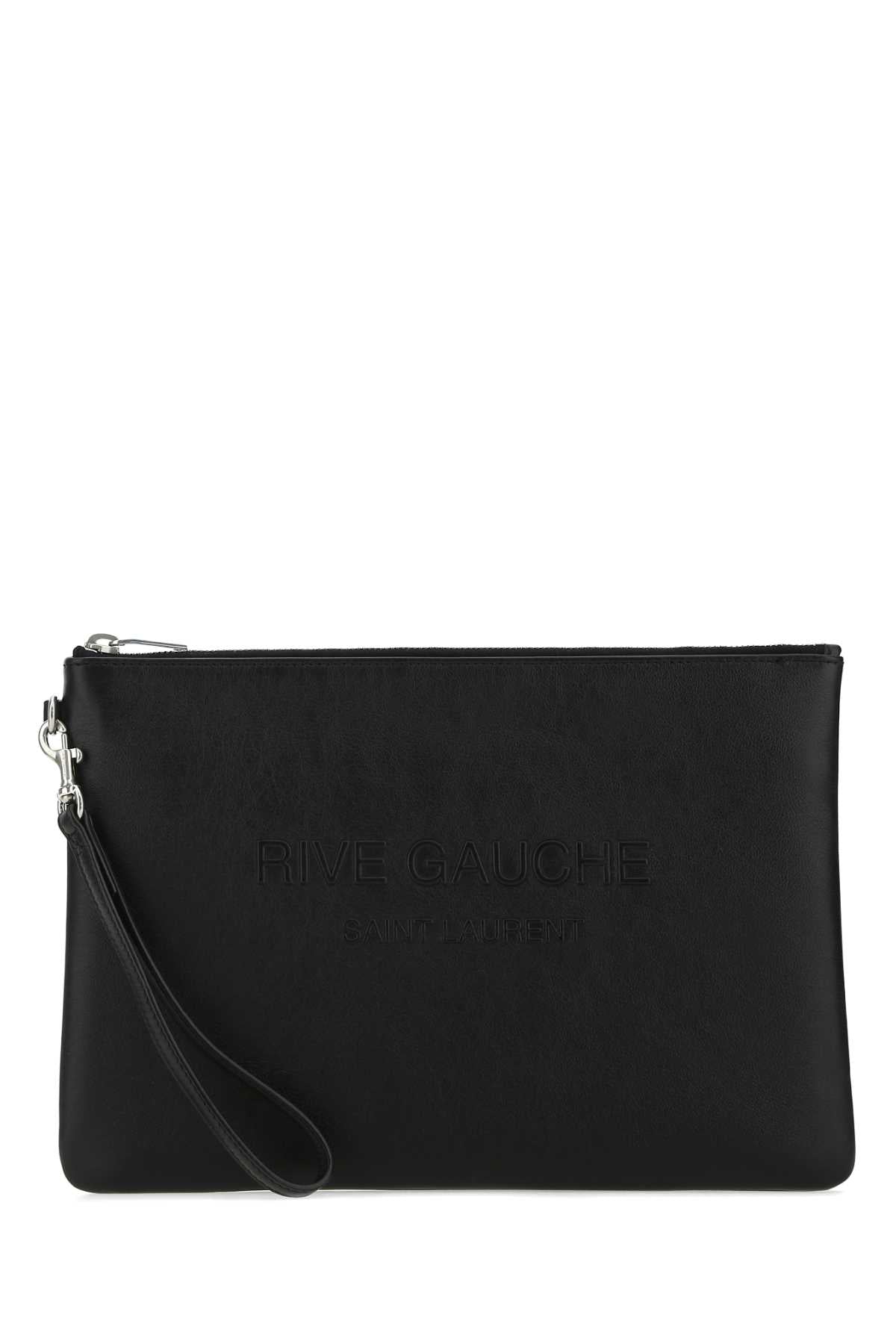 SAINT LAURENT Luxurious Leather Clutch for Men