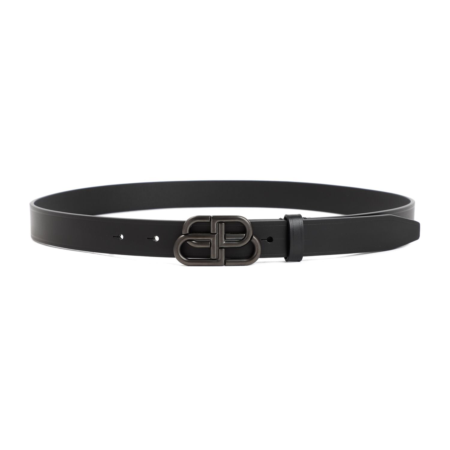 BALENCIAGA Leather BB Belt - 2.8 cm Height