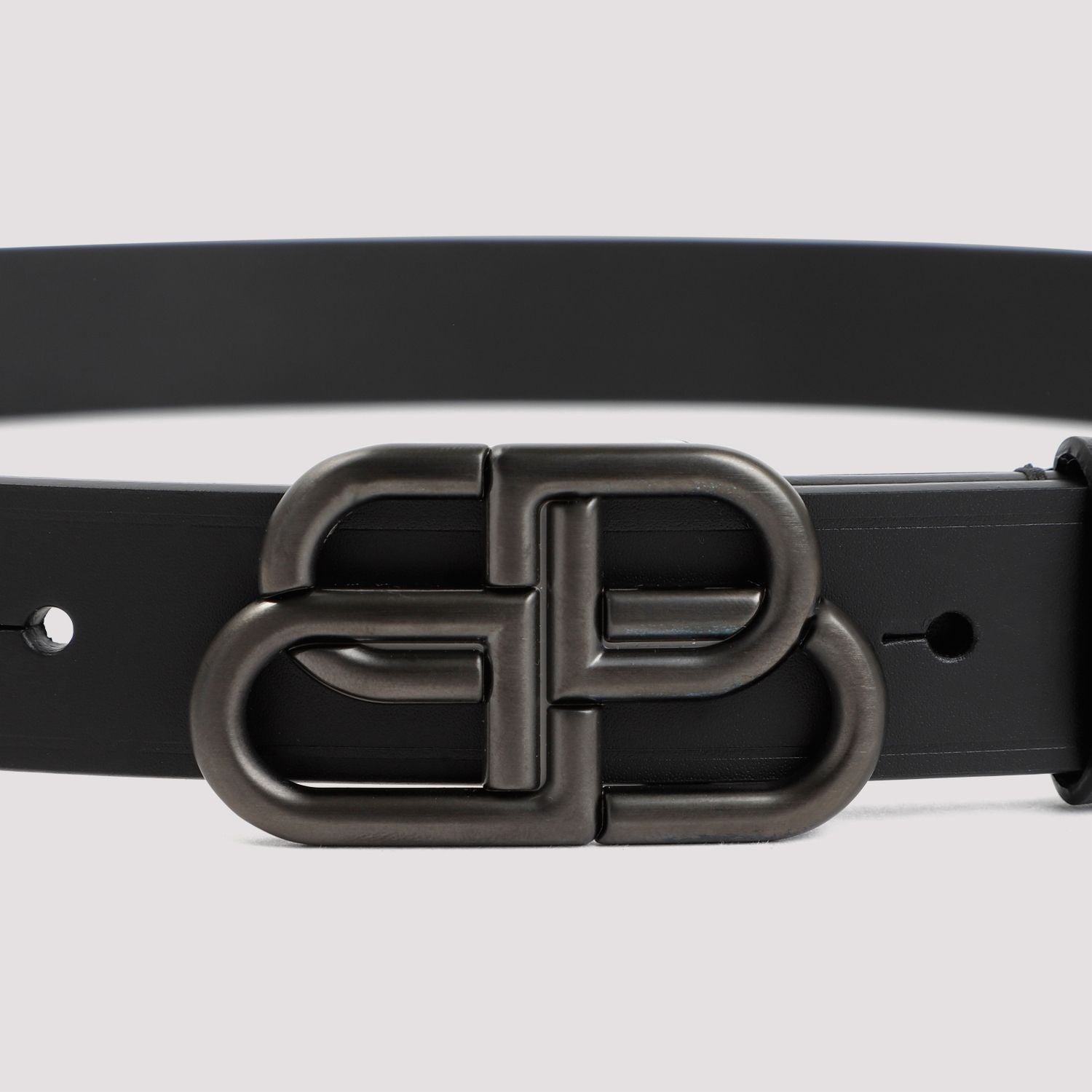 BALENCIAGA Leather BB Belt - 2.8 cm Height