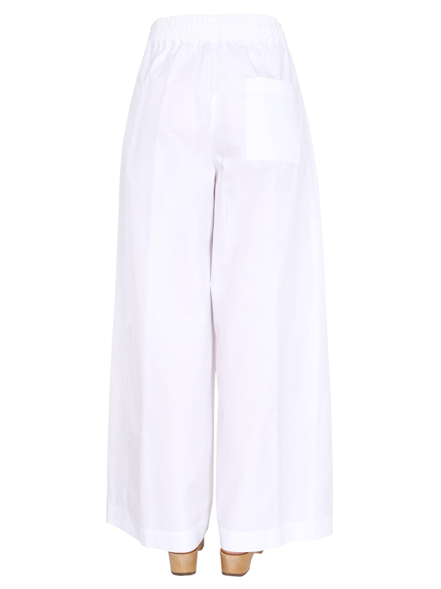 ASPESI Wide Leg Trousers with Elastic Waist for Women
