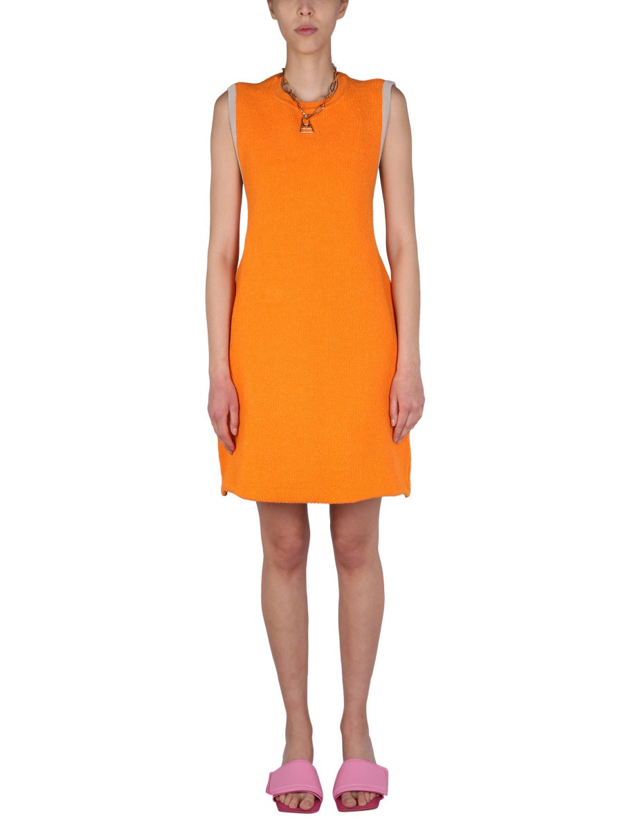 JACQUEMUS The Sorbet Mini Dress with Cut Out Detail