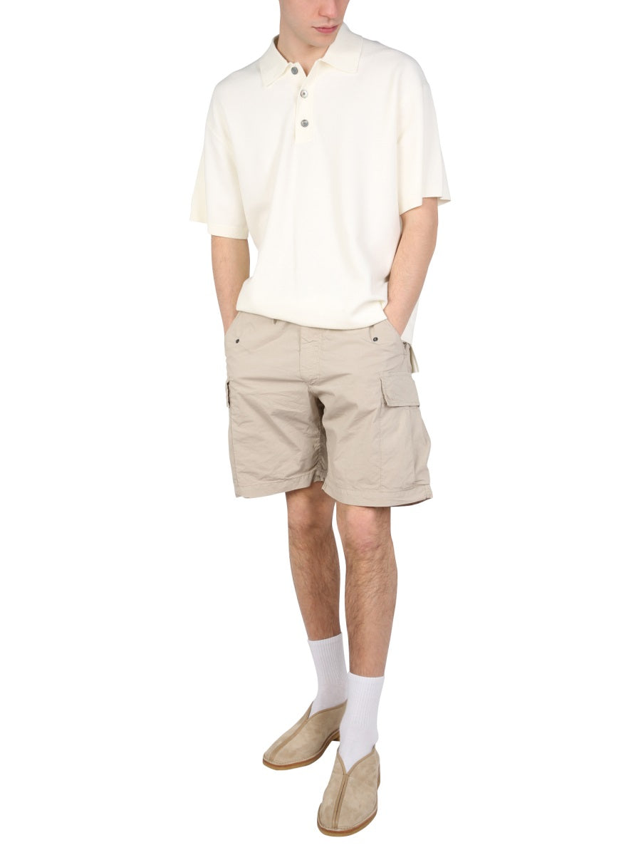EAST HARBOUR SURPLUS Men's Bermuda Shorts with Elastic Drawstring Waistband