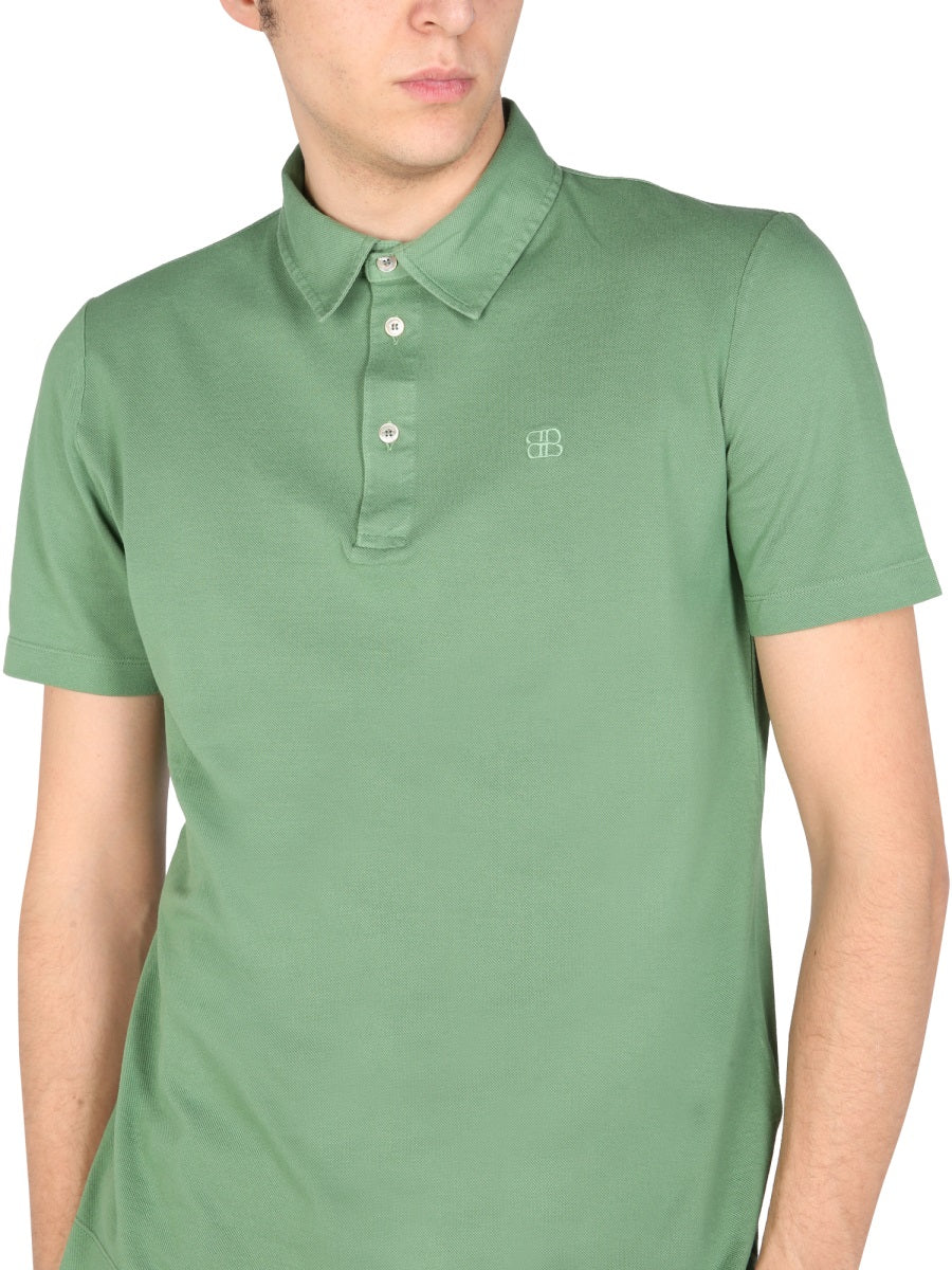 BALLANTYNE Classic Embroidered Logo Polo Shirt