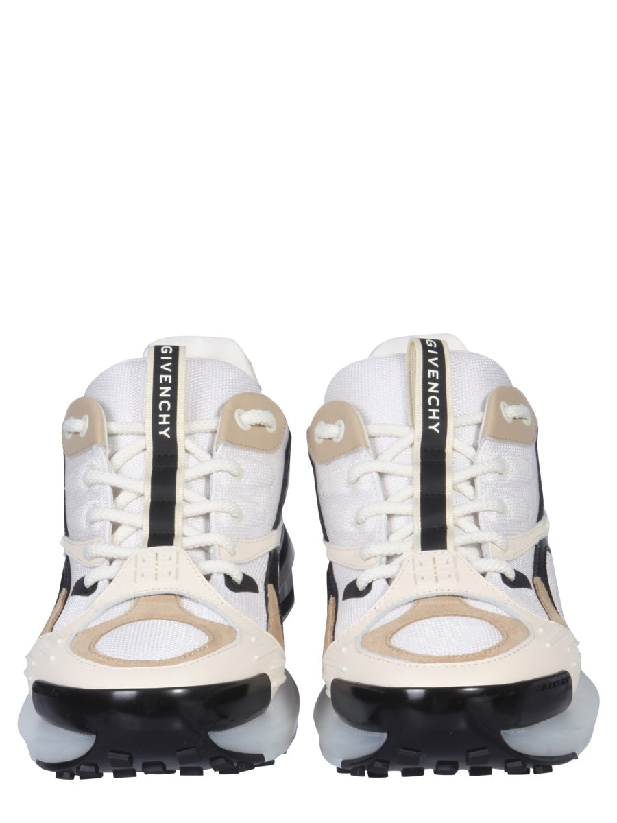 GIVENCHY Women's 5 cm Sole Mesh and Leather Sneakers