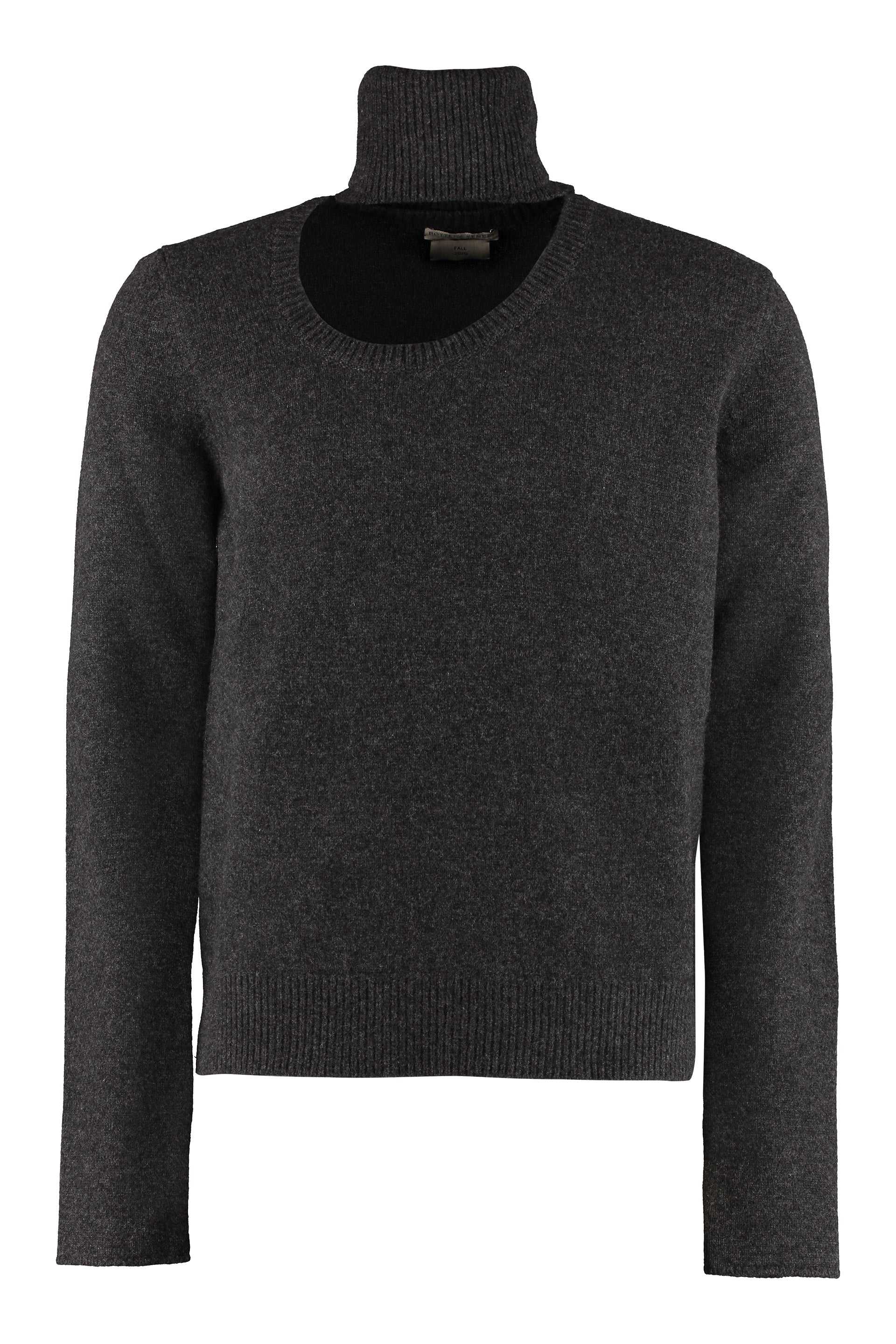 BOTTEGA VENETA Wool and Cashmere Pullover with Front Cut-Out Details