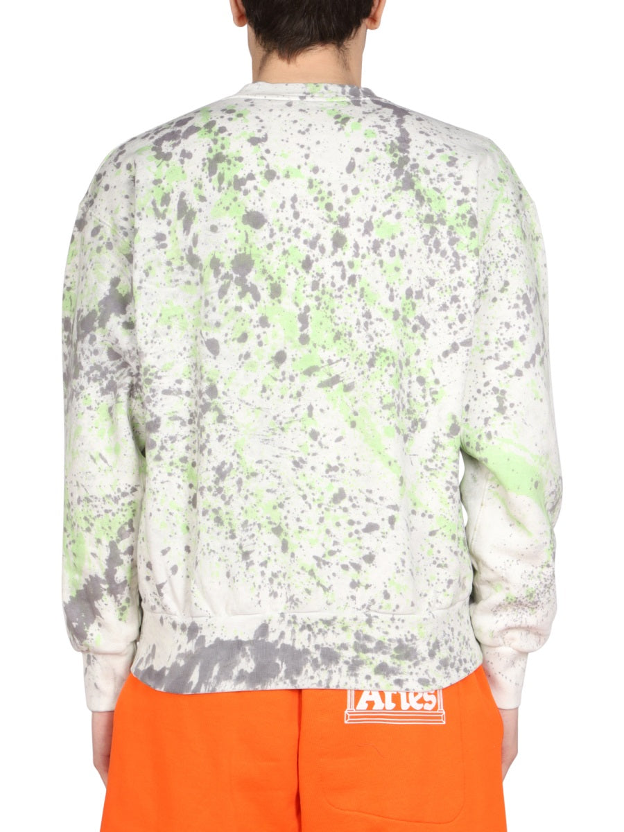 ARIES Printed Crew Neck Sweatshirt
