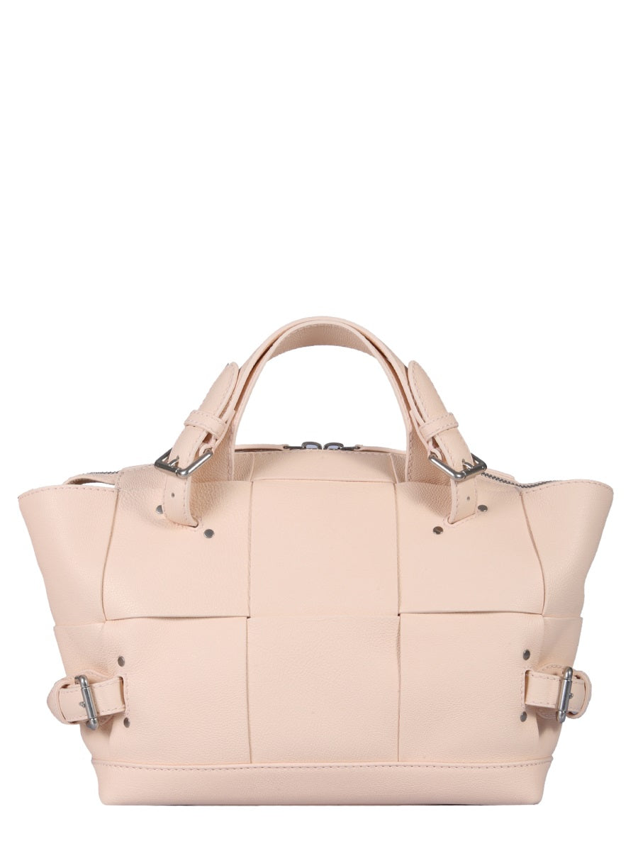 BOTTEGA VENETA Medium Leather Handbag with Removable Shoulder Strap