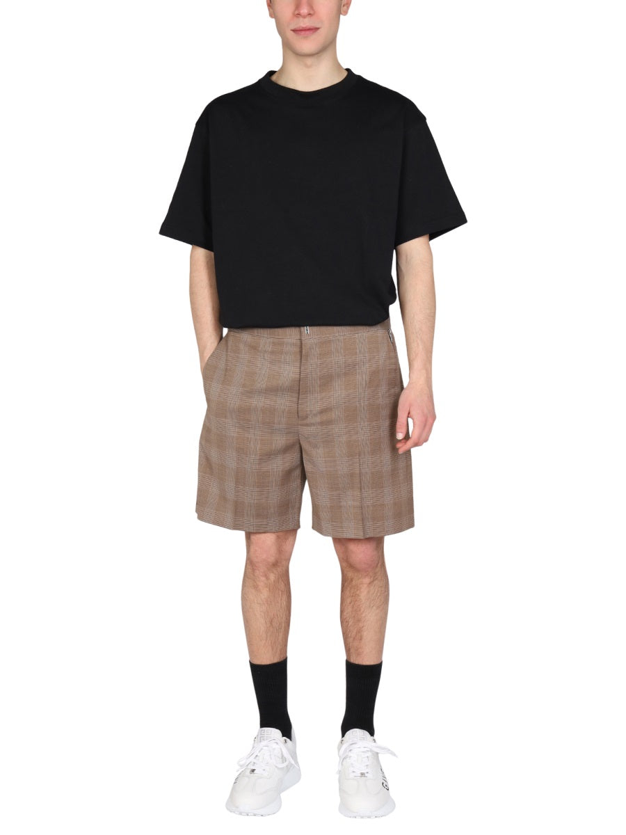 GIVENCHY Prince of Wales Pattern Bermuda Shorts