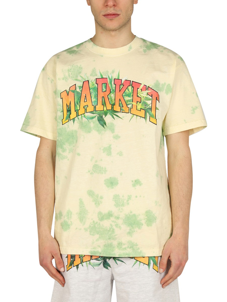 MARKET Graphic Logo Print Crew Neck T-Shirt
