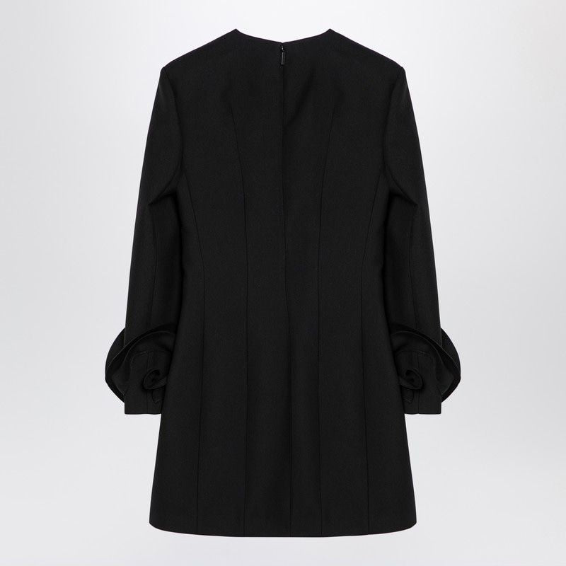 VALENTINO Elegant Mini Dress with Floral Cuffs for Women