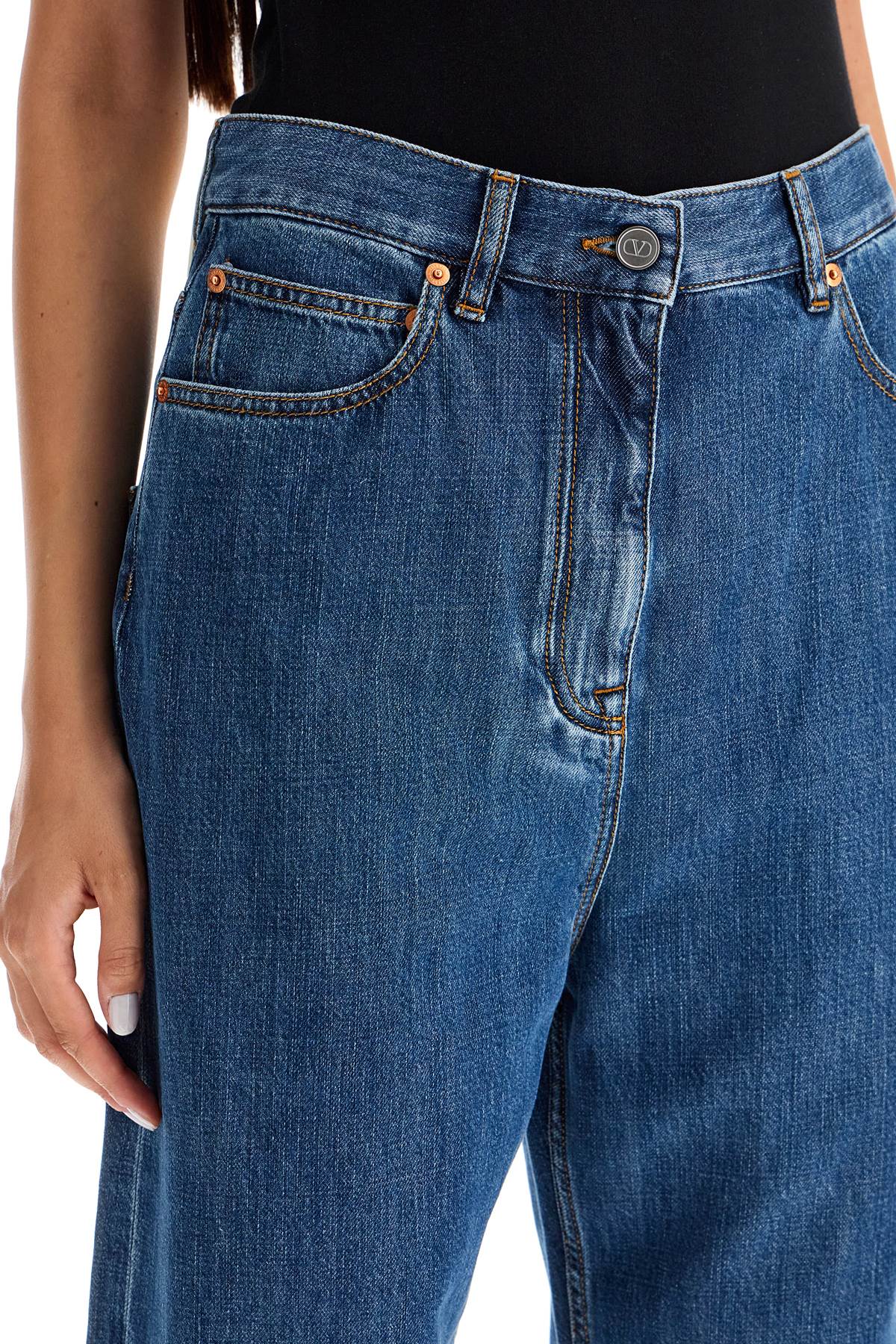 VALENTINO Wide Denim Jeans for Women