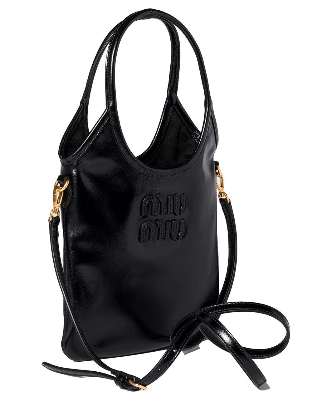 MIU MIU Ivy Leather Handbag - 20 x 24 cm