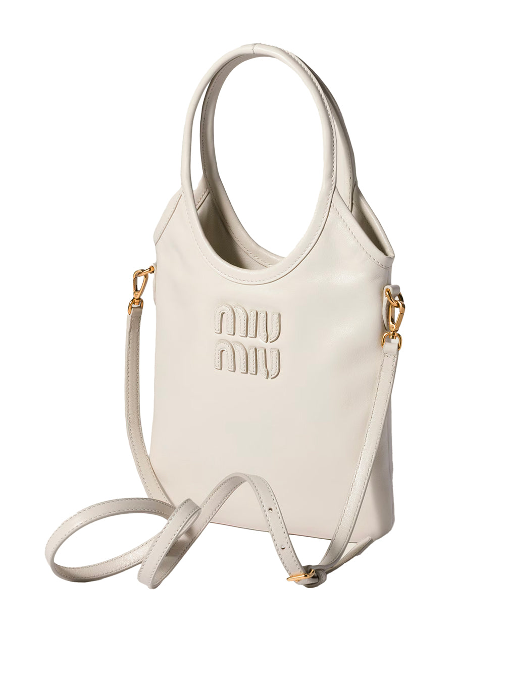 MIU MIU Ivy Leather Handbag - 20x24 cm