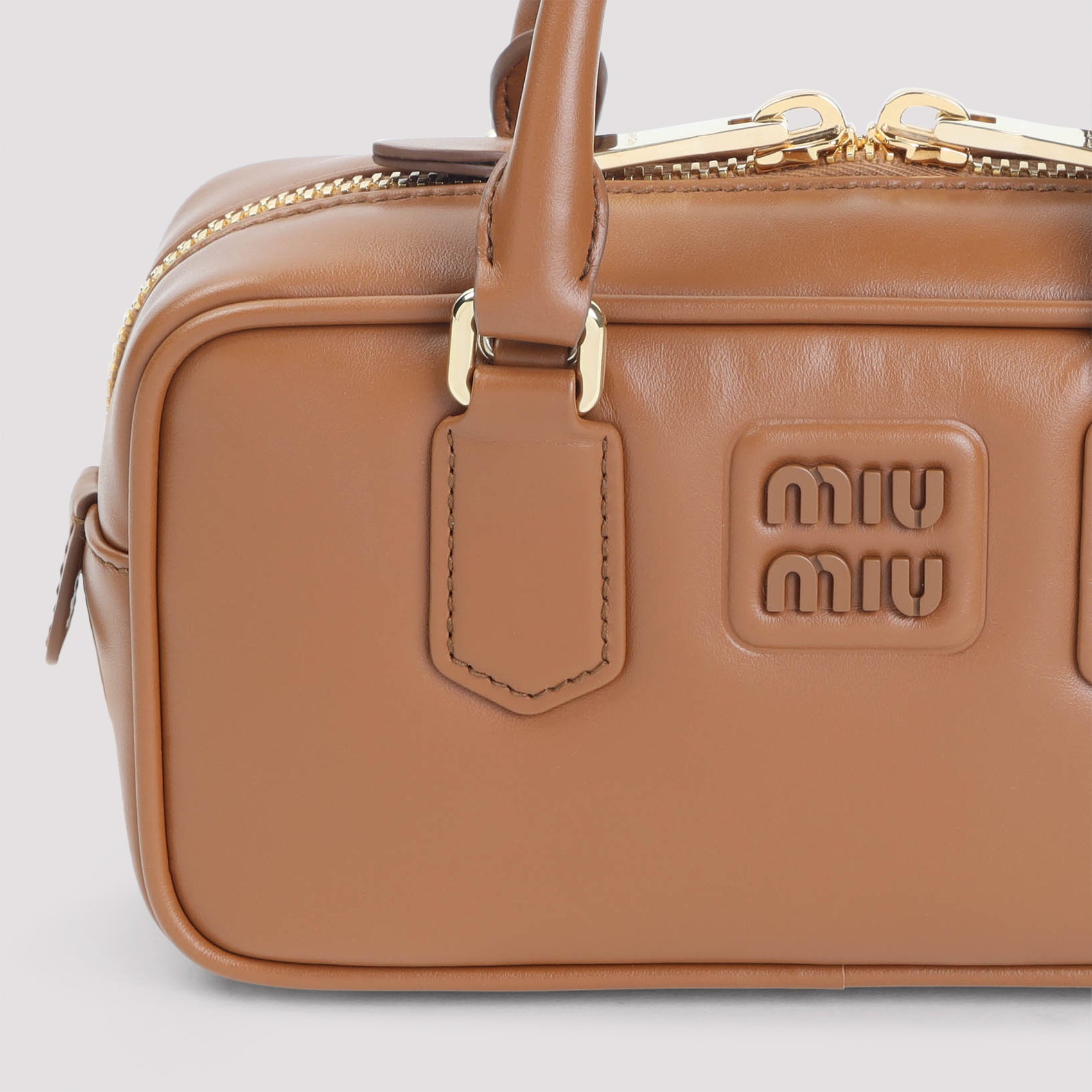 MIU MIU Leather Top-Handle Handbag