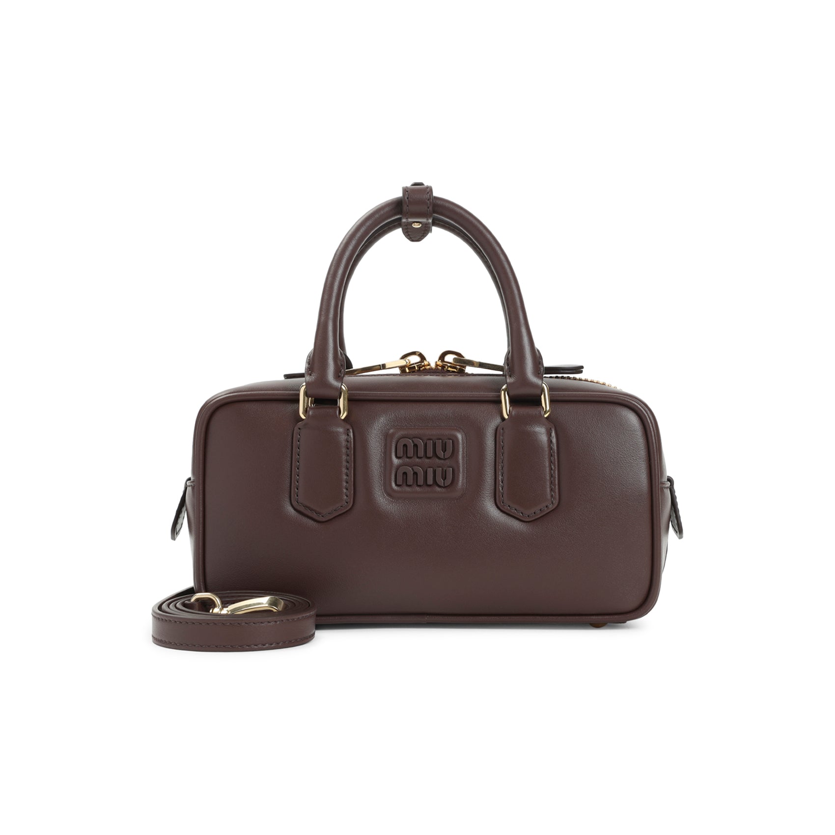 MIU MIU Mini Leather Handbag - 22cm x 11cm x 8cm