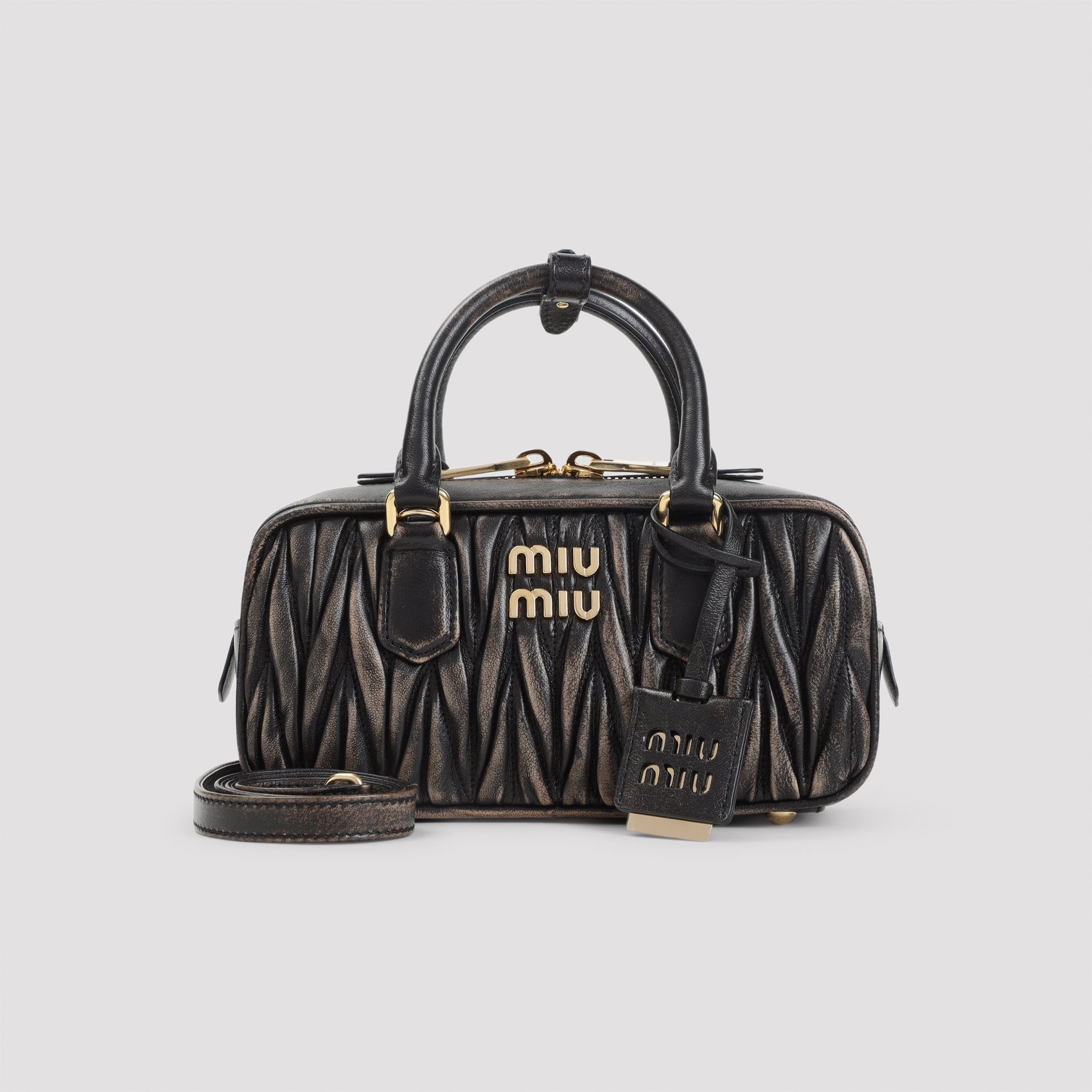 MIU MIU Lamb Leather Shoulder Handbag - Mini