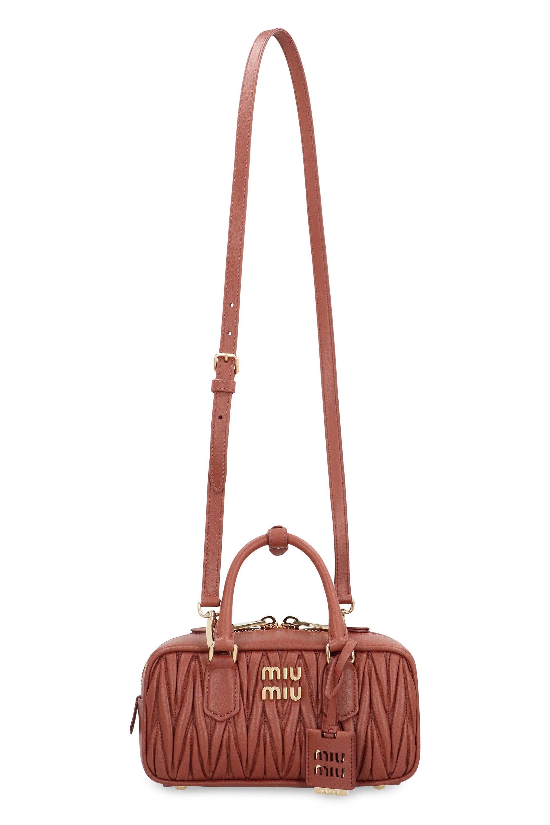 MIU MIU Matelassé Leather Handbag - Mini Elegance