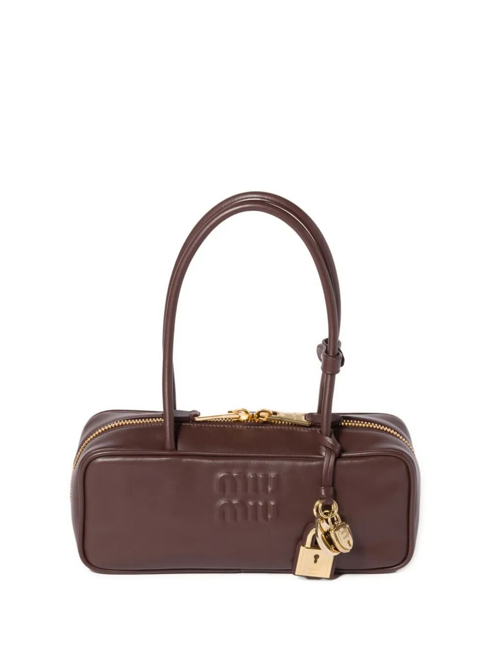 MIU MIU Mini Leather Handbag - W 28 x H 11.5 x D 8 cm