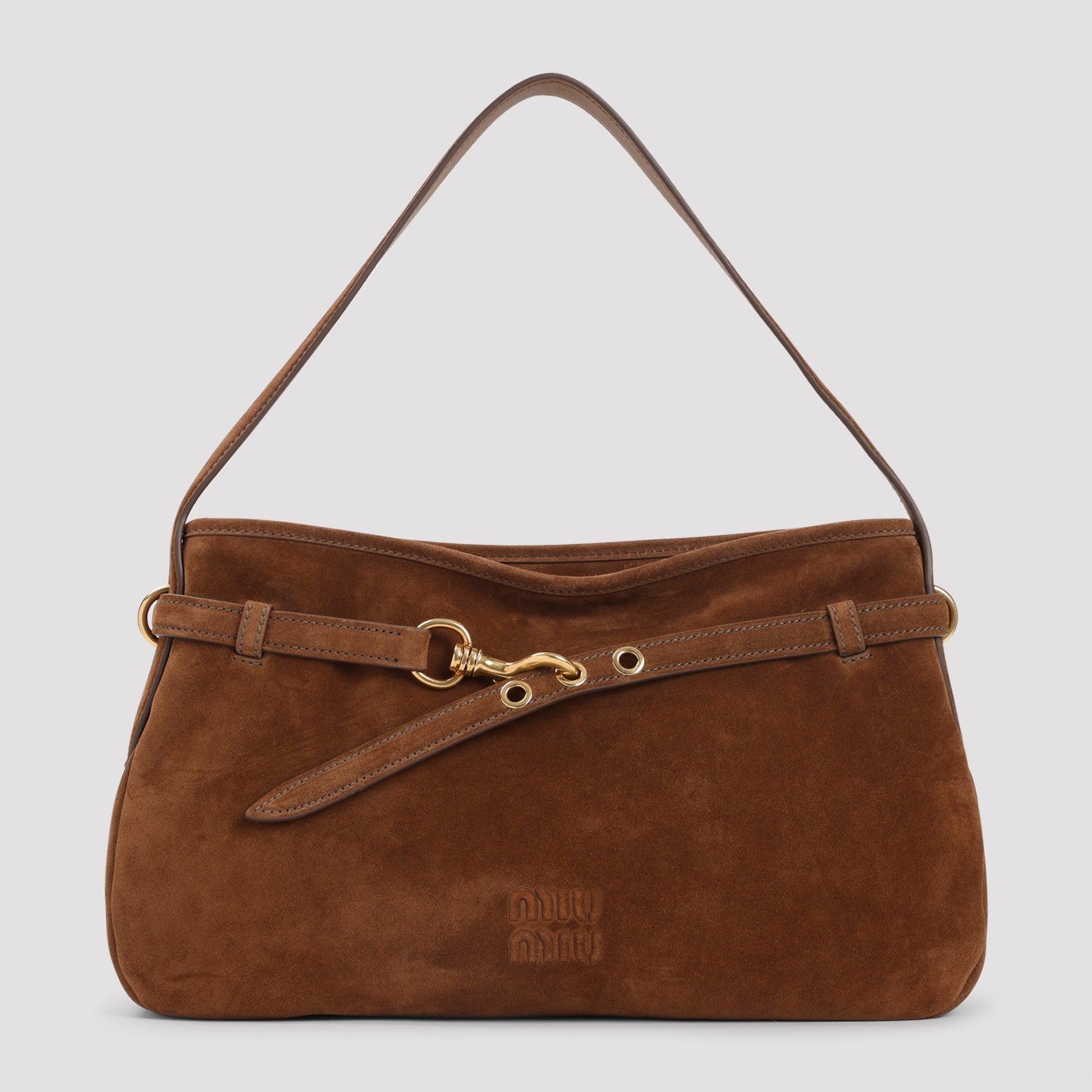 MIU MIU Elegant Leather Handbag - 41cm x 25cm x 8cm