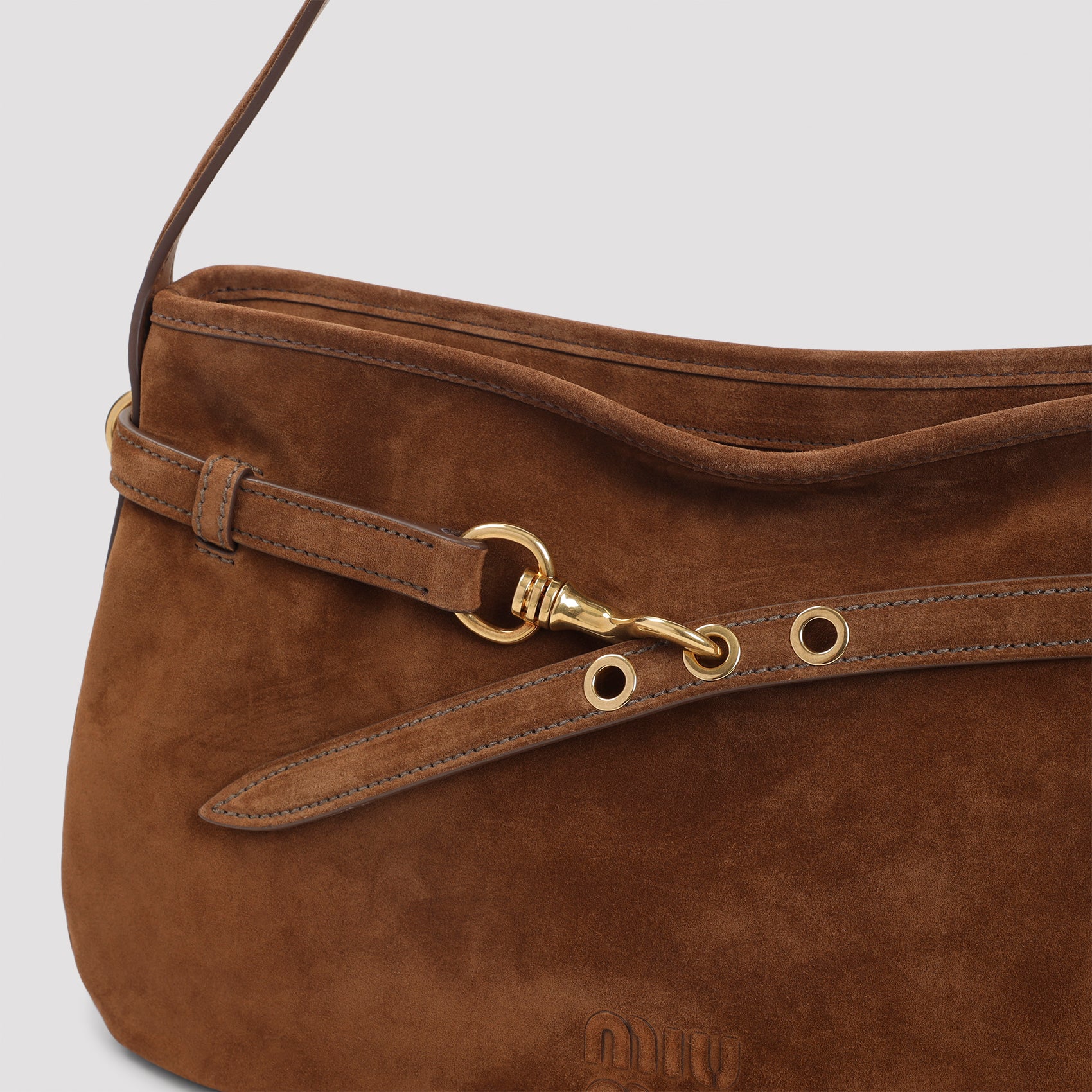 MIU MIU Elegant Leather Handbag - 41cm x 25cm x 8cm