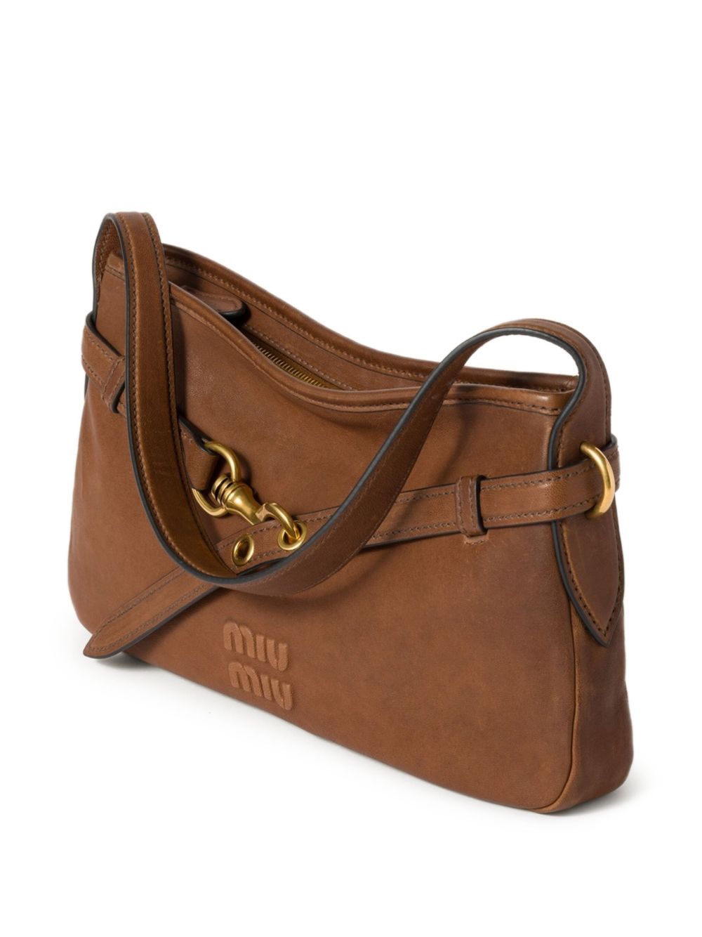 MIU MIU Mini Logo Relief Shoulder Bag