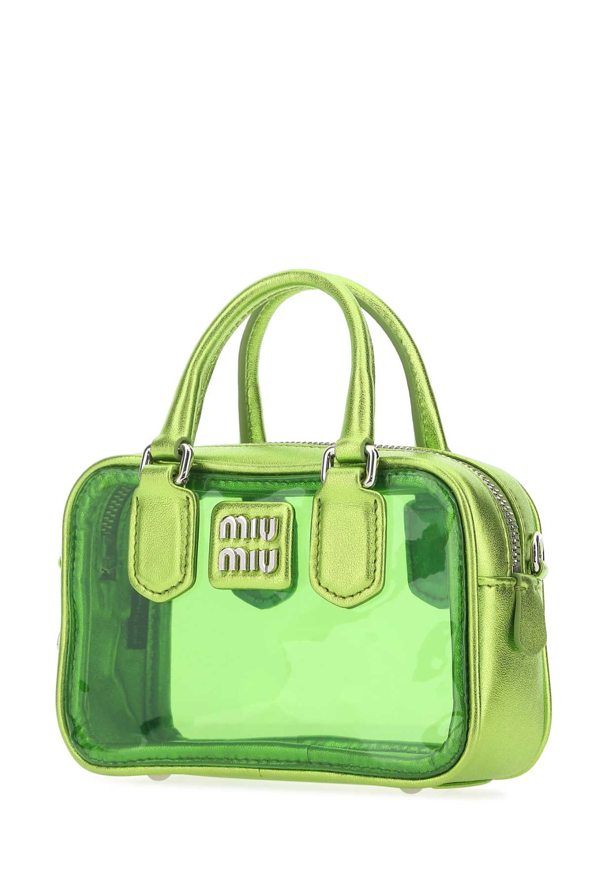 MIU MIU Mini Leather and PVC Handbag