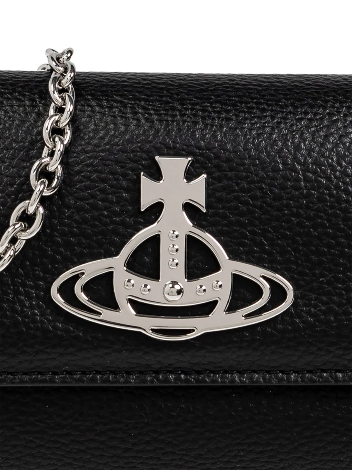 VIVIENNE WESTWOOD Mini Orb-Plaque Crossbody Clutch Handbag - 19x10x5 cm