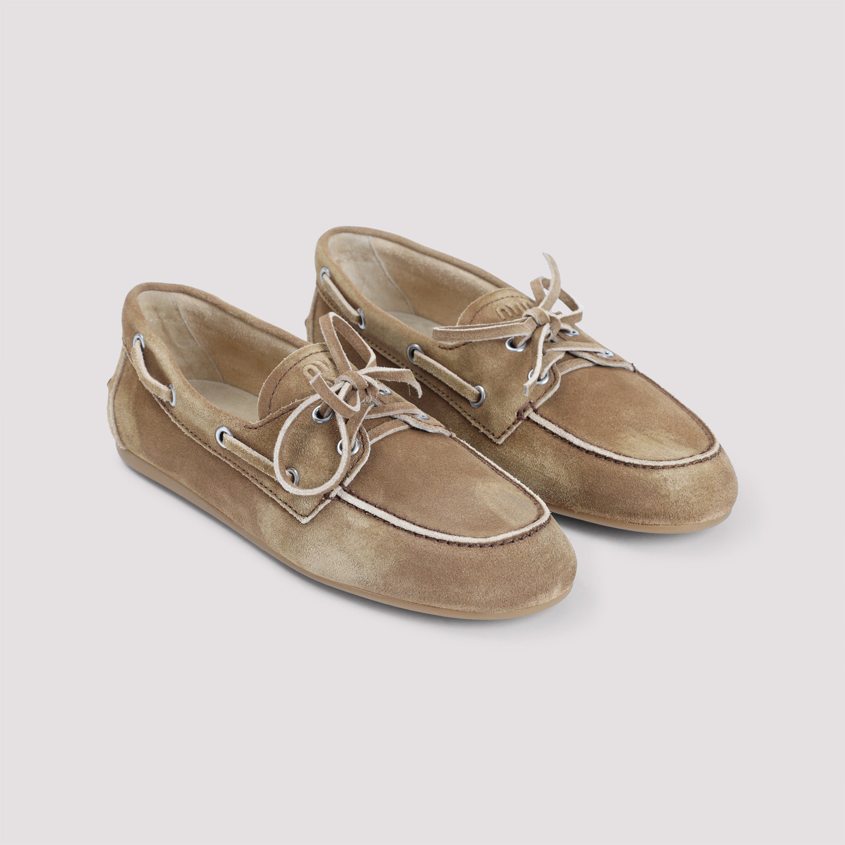 MIU MIU Suede Loafers for Women