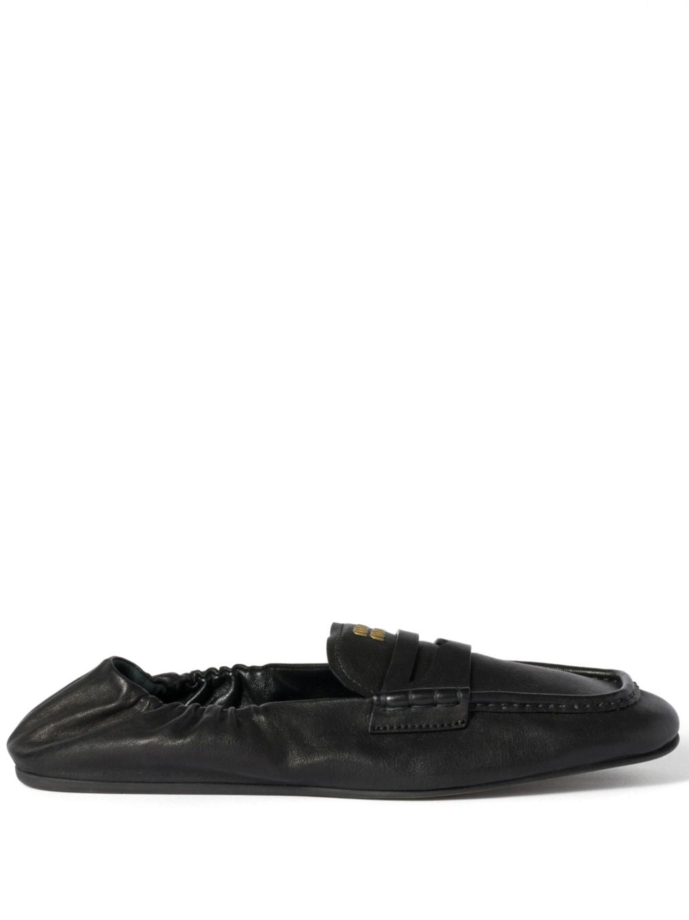 MIU MIU Elastic Heel Loafer for Women