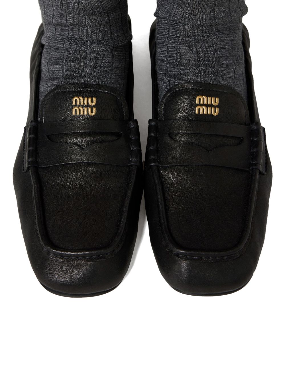 MIU MIU Elastic Heel Loafer for Women