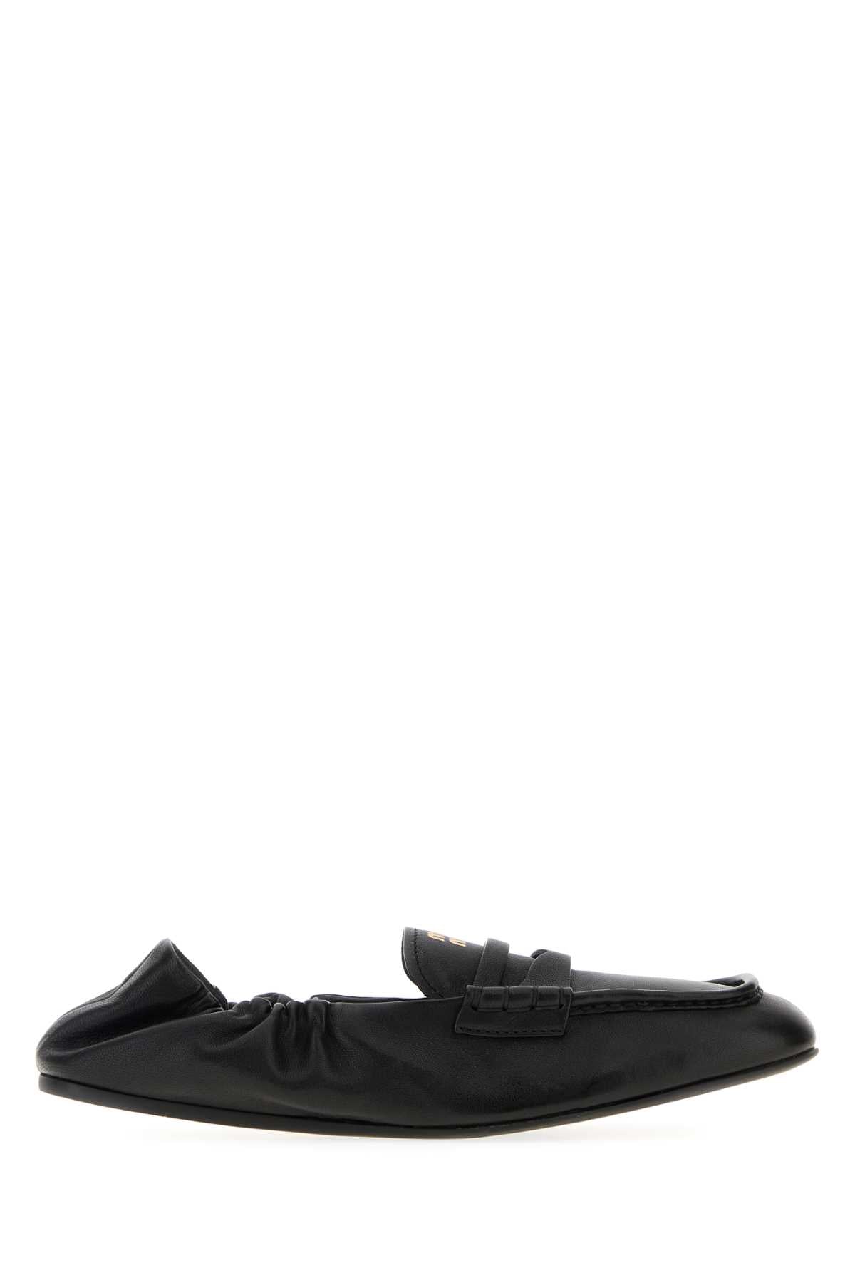 MIU MIU Ruches Leather Loafers for Women