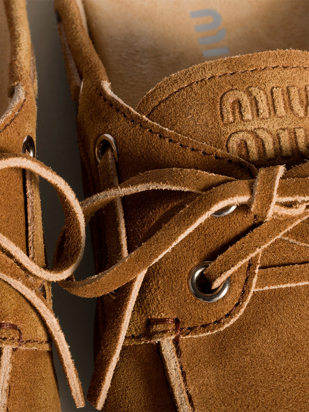 MIU MIU Faded Suede Flats for Women