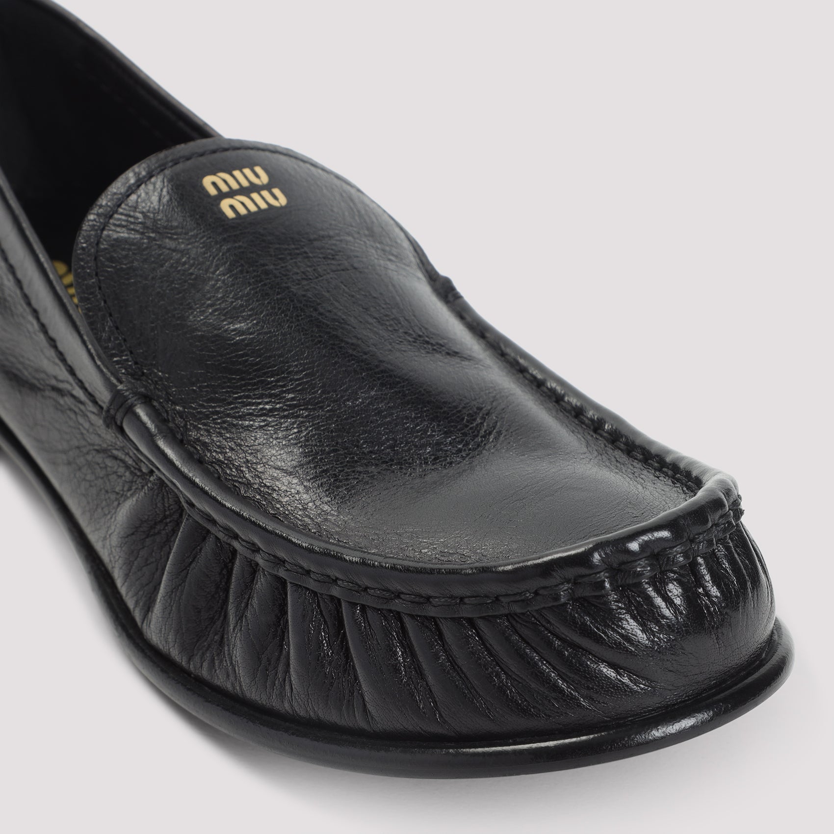 MIU MIU Leather Loafers for Women