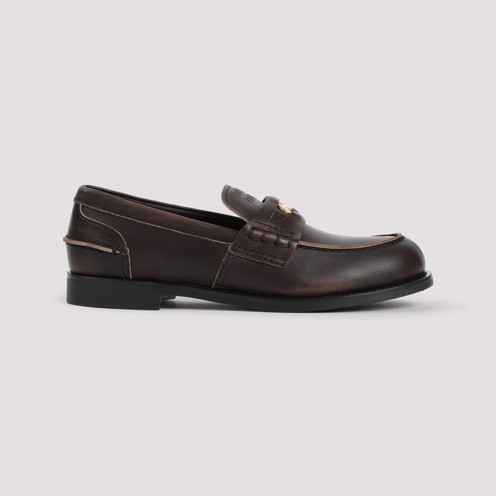 MIU MIU Leather Loafers for Women
