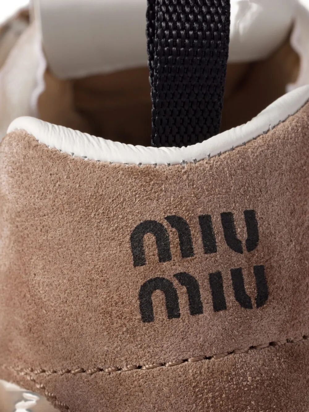 MIU MIU Tyre Sneakers in Technical Fabric and Suede for Women