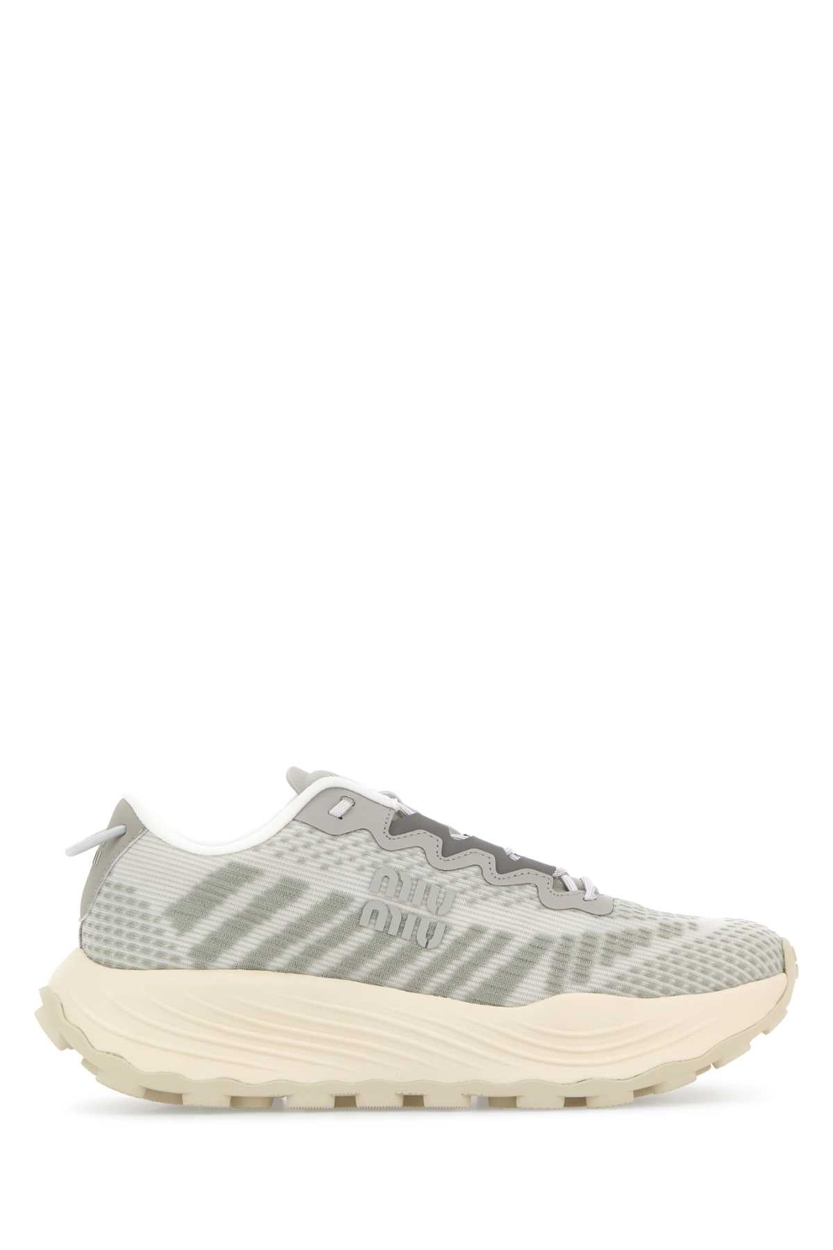 MIU MIU Two-Tone Fabric Sneakers for Women