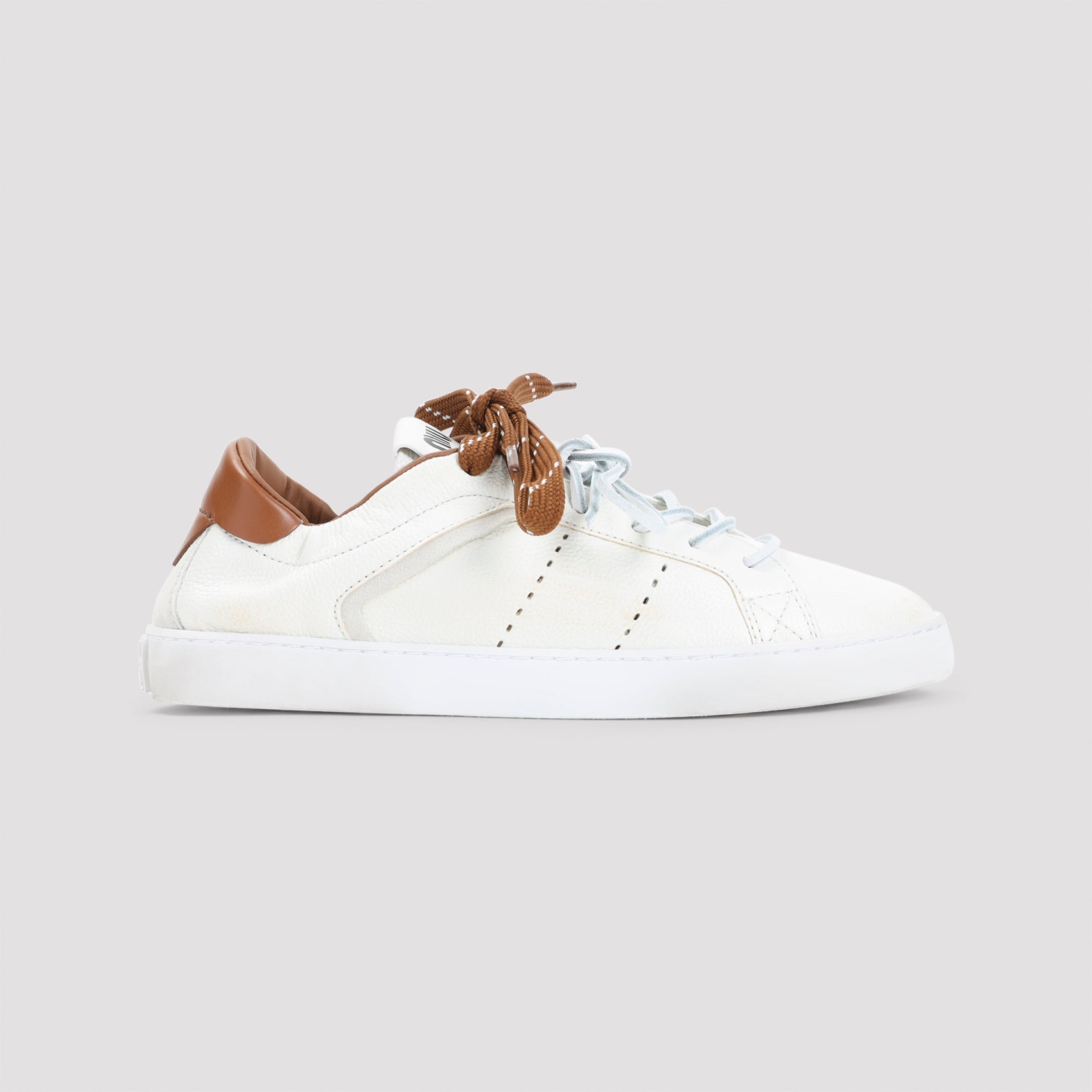 MIU MIU Luxury 100% Leather Sneakers for Women