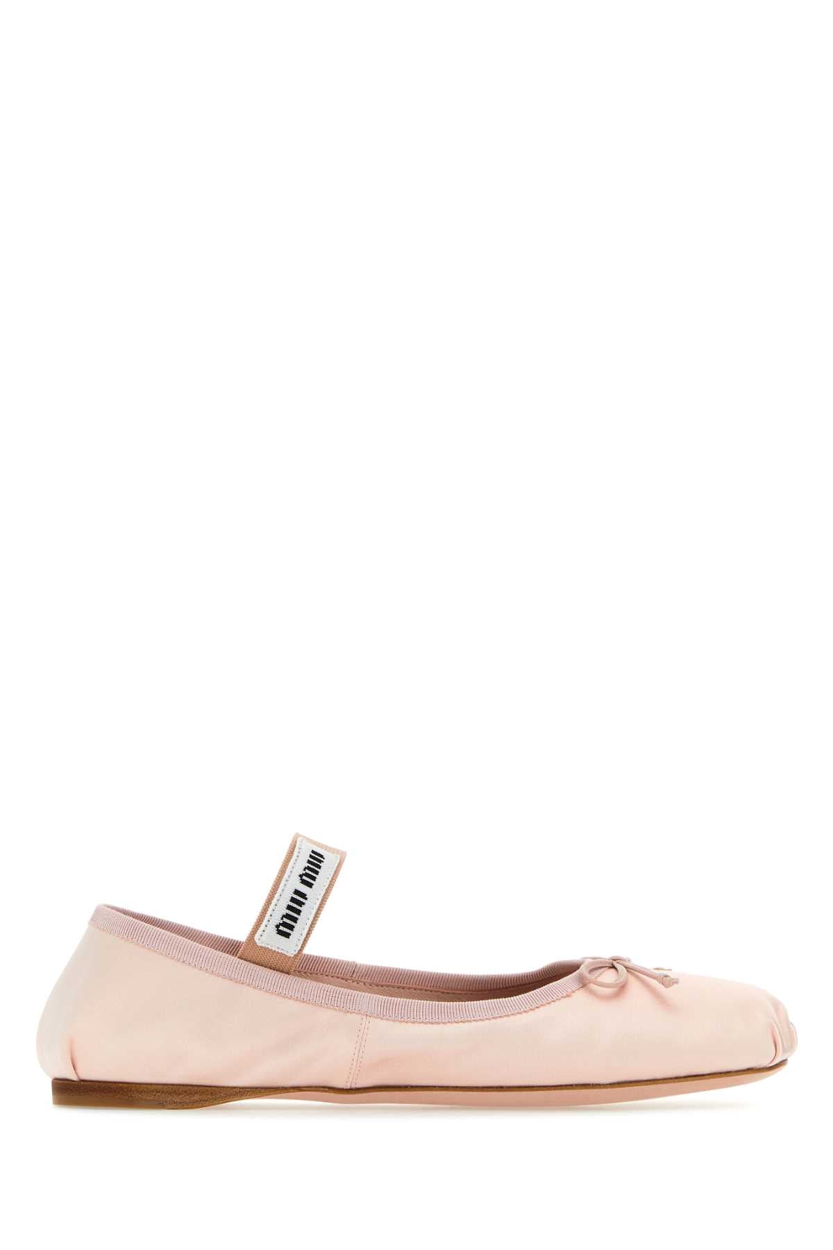 MIU MIU Satin Ballerina Flats for Women