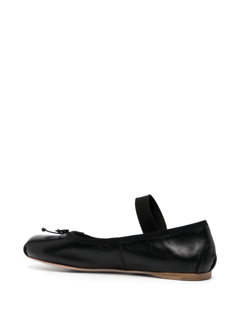 MIU MIU Designer Leather Ballerinas for Women - FW25 Collection