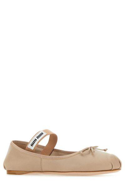 MIU MIU Elegant Leather Ballerinas for Women