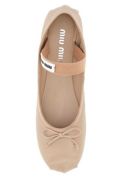 MIU MIU Elegant Leather Ballerinas for Women