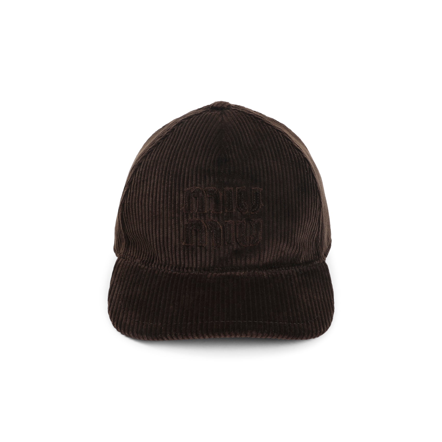 MIU MIU Cotton Baseball Logo Hat