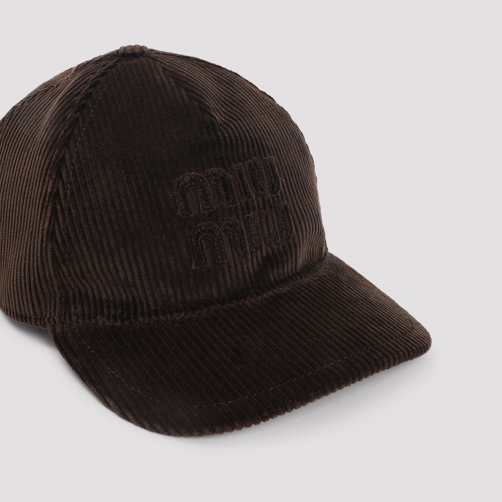 MIU MIU Cotton Baseball Logo Hat
