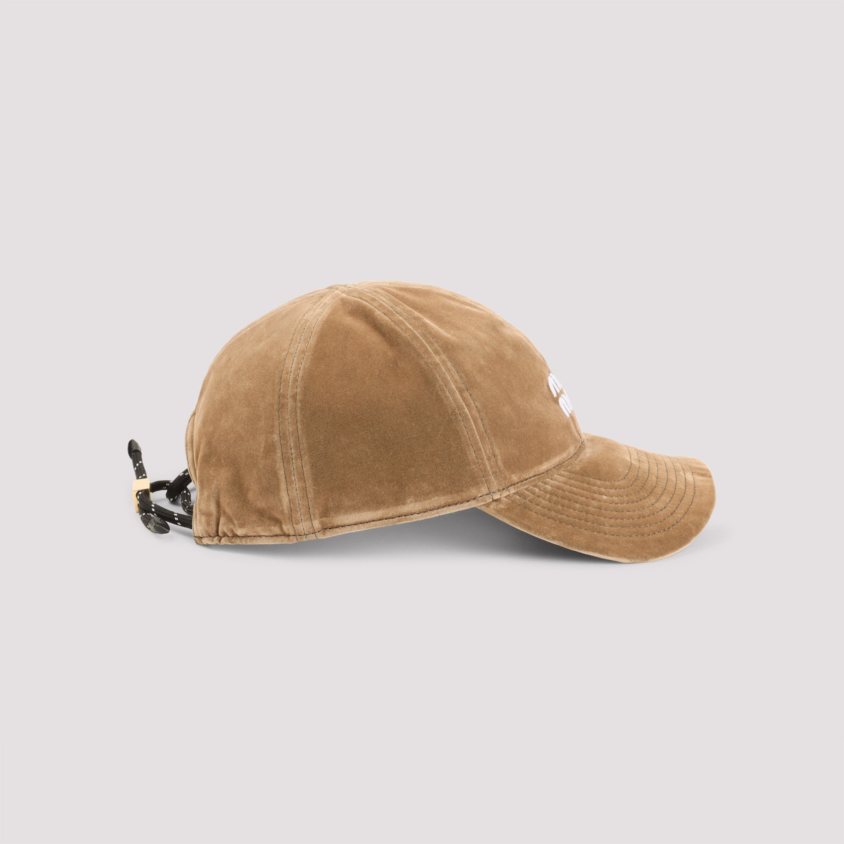 MIU MIU Cotton Six Panel Hat with Adjustable Strap